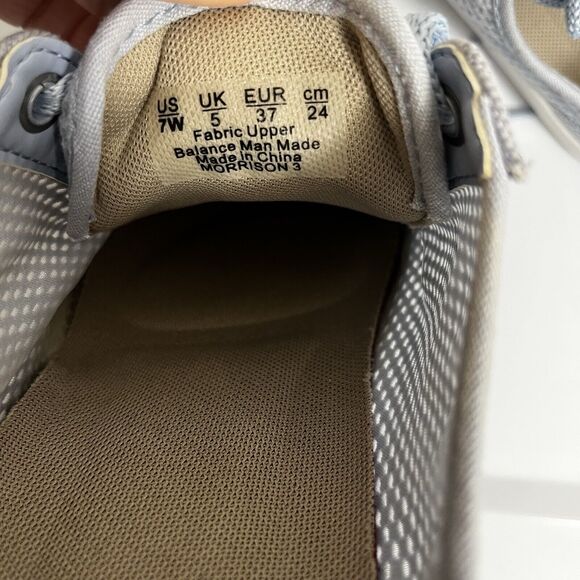 Naturalizer Cairo Casual Sneakers, Light Blue Mesh Fabric, Womens US Size 7 Wide - Picture 7 of 7